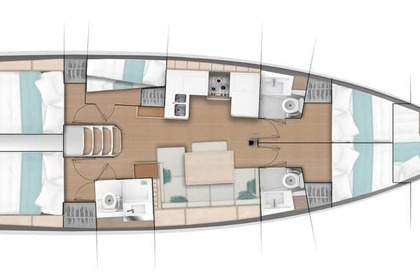 Miete Segelboot Jeanneau Sun Odyssey 490 - 5 + 1 cab. Tunas do Paraná