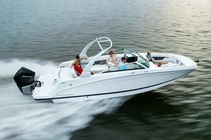 Alquiler Lancha Deckboat 8 meters Four winns HD8 OB Cannes