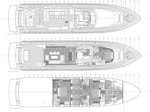 Motor Yacht Posillipo Technema 95s boat plan