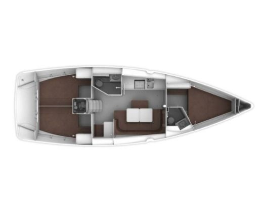 Sailboat Bavaria Bavaria Cruiser 41 Boot Grundriss