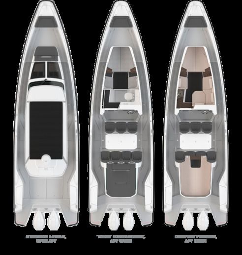 Motor Yacht Axopar AXOPAR 37 SUN -TOP Plattegrond van de boot