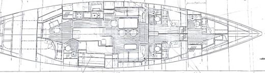 Sailboat Cantieri Navali D'Este Este 72 boat plan