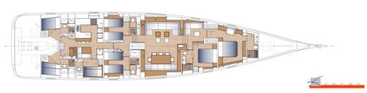 Sail Yacht Nautor Swan 108 boat plan