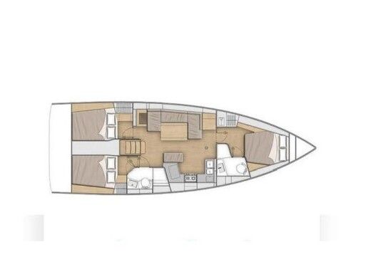 Sailboat Beneteau Oceanis 40.1 boat plan