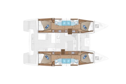 Charter Catamaran  Lagoon 46 Le Marin