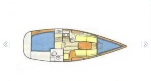 Sailboat JEANNEAU 28.1 Plan du bateau