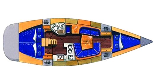 Sailboat Elan Elan 40 boat plan