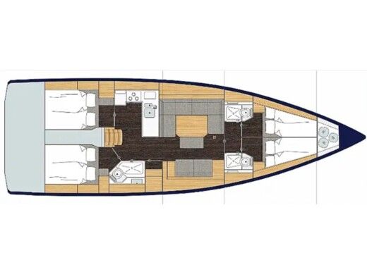 Sailboat  Bavaria C45 Boat design plan