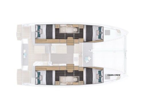 Catamaran  Lagoon 38 Boat design plan