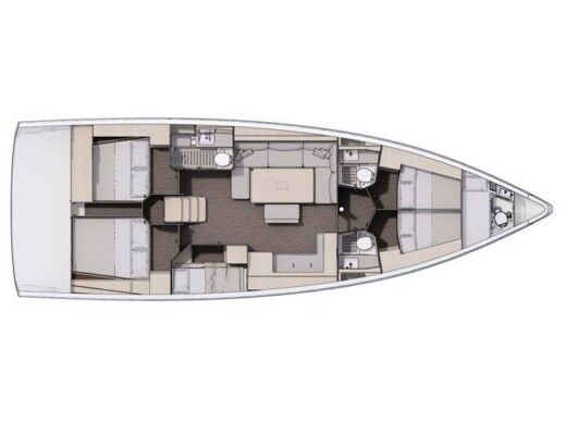 Sailboat Dufour 470 Plano del barco