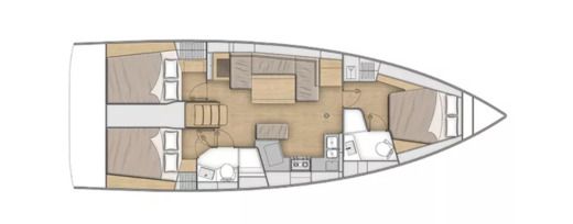 Sailboat  Oceanis 40.1 boat plan