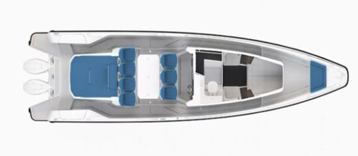 Motorboat Axopar 37ST Sun Top boat plan