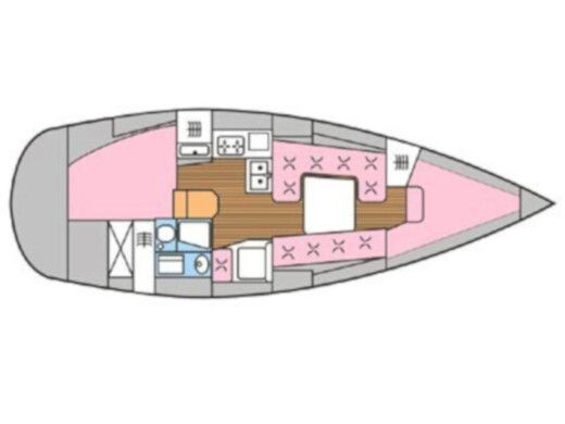 Sailboat Elan 333 Boat design plan