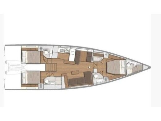 Sailboat  First 53 Boat layout