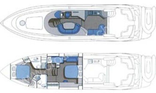 Motorboat Sunseeker 56 Manhattan Boat design plan