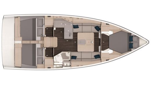 Sailboat Dufour D37 boat plan