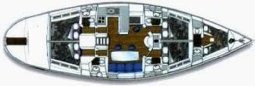 Sailboat Atlantic GR Atlantic 61 Planta da embarcação