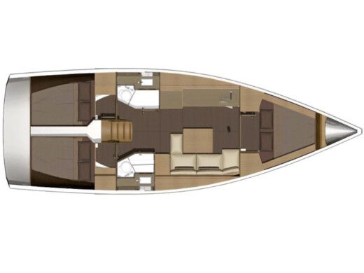Sailboat Dufour Dufour 382 boat plan