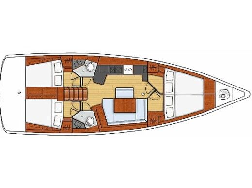 Sailboat  Oceanis 45 boat plan
