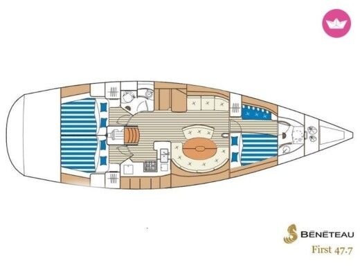 Sailboat Beneteau First 47.7 Boat design plan
