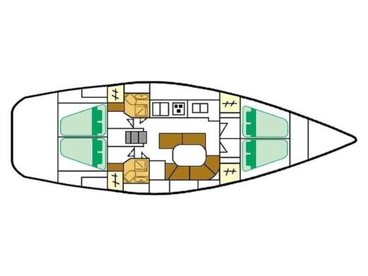Sailboat  Oceanis Clipper 461 Boat design plan