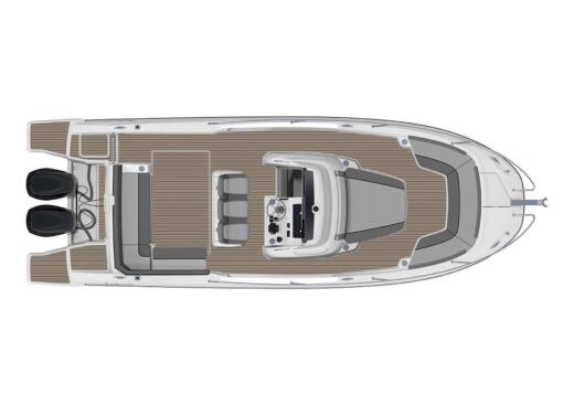 Motorboat Jeanneau Cap Camarat 9.0 Cc Boat design plan