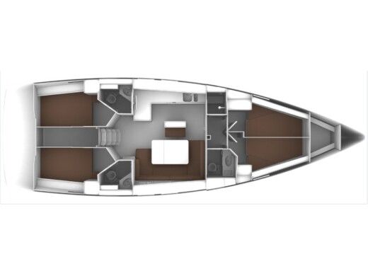 Sailboat  Bavaria Cruiser 46 Plan du bateau