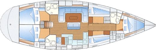 Sailboat Bavaria Bavaria 50 boat plan
