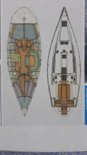 Sailboat Altantic 49 Boat layout