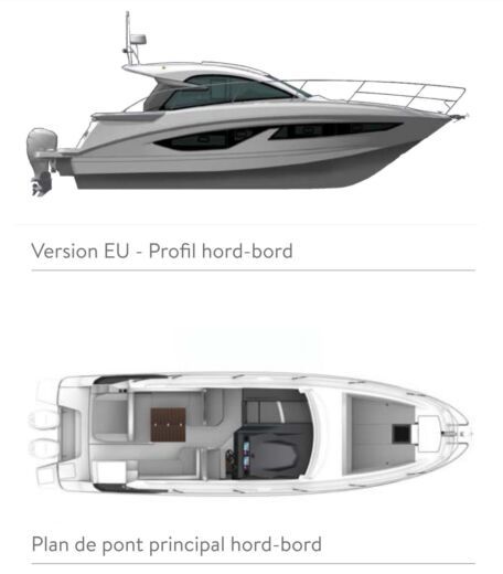 Motorboat Beneteau GRAN TURISMO 36 Boot Grundriss