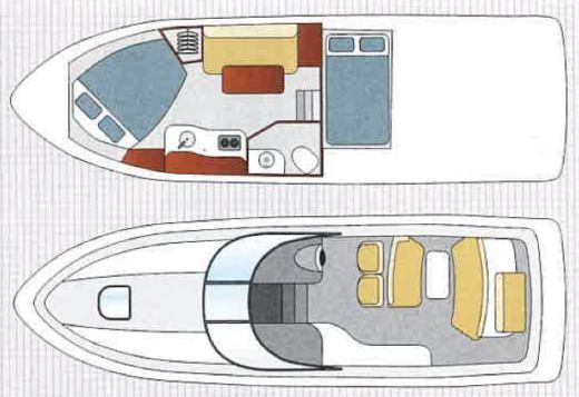 Motorboat Sea Ray Sundancer 330 boat plan