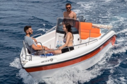 Rental Boat without license  Poseidon Blue Water 170 Santorini