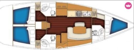 Sailboat Benetau Cyclades 43.4 Boat design plan