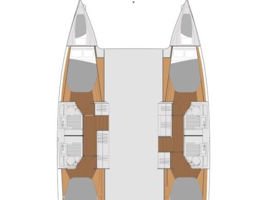 Catamaran  Astréa 42 boat plan