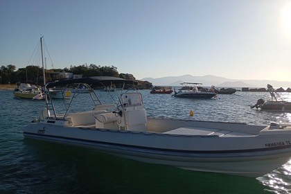 Verhuur RIB Eagle Parousis team Naxos