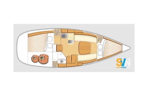 Motorboat Beneteau First 31.7 boat plan
