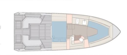 Motorboat Fiart Mare seawalker 33 Boot Grundriss