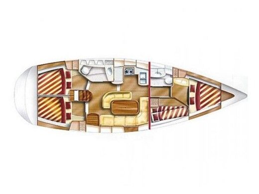 Sailboat DUFOUR Gib Sea 43 boat plan