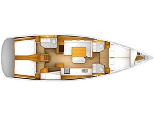 Sailboat Jeanneau Sun Odyssey 519 Plan du bateau