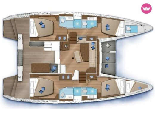 Catamaran Lagoon 42 boat plan