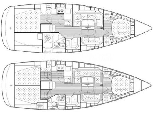 Sailboat Bavaria Vision 40 boat plan