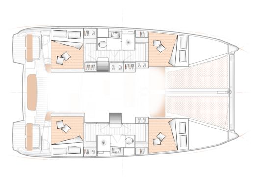 Catamaran Beneteau EXCESS 11 Boat design plan