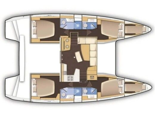 Catamaran  Lagoon 46  Boat design plan