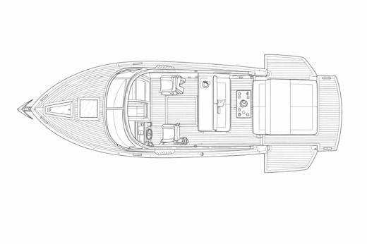 Motorboat boatlab pelagosa 33 Boat layout