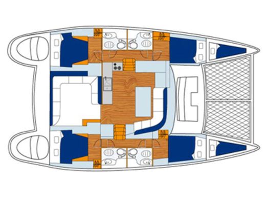 Catamaran LAGOON 440 boat plan