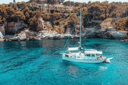 Rental Motorboat Luxury Mallorquin Llaut Private Dining available on board Palma de Mallorca