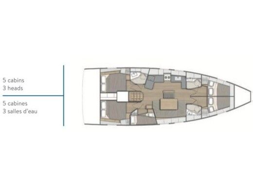 Sailboat  Oceanis 46.1 boat plan