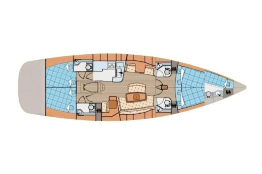 Sailboat Beneteau Oceanis 48 (Private Morning Trips Heraklion) Boat design plan
