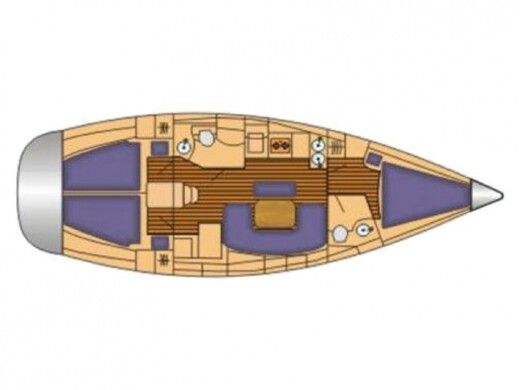 Sailboat Bavaria Cruiser 39 boat plan