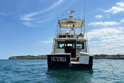 Verhuur Motorboot Yate Victoria Hatteras 46 convertible Gijón